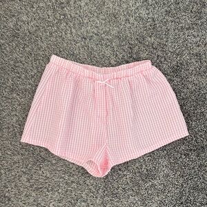 Altar'd State Pink Gingham Shorts
